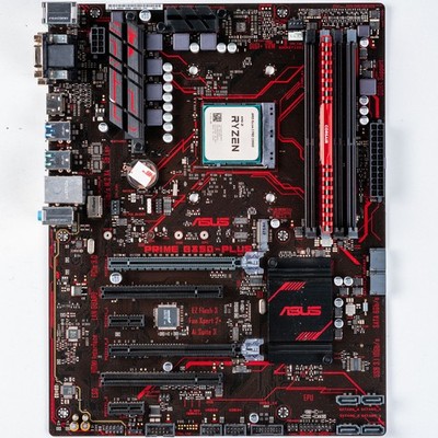 Asus PRIME B350-PLUS AM4 ATX Motherboard 8GB DDR4 Ryzen 3 2200G DVI HDMI USB 3.1