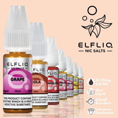 ELFLIQ by ELFBAR ELFA E-Liquid für E-Zigarette Vape mit 10/20mg Nikotin NicSalt