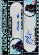 Malcolm Moore Jacob Cozart 2025 Leaf Optichrome Baseball Dual Auto Silver /10