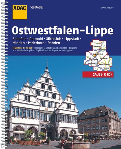 ADAC Stadtatlas Ostwestfalen-Lippe 1:20 000 mit Bielefeld, Detmold, Gütersl ... - Bild 1 von 1