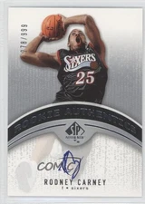 2006-07 SP Authentic Authentics 278/999 Rodney Carney #106 Rookie Auto RC 0a1