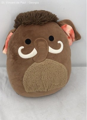 Squishmallows Original 14 Inch Chienda Brown Wooly Mammoth Elephant Tusks Great
