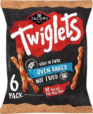 JACOB'S Twiglets Original Baked Snacks Multipack 6x23g, 138g
