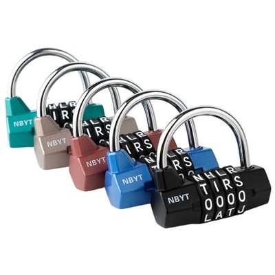 4 Digit Combination Lock Weatherproof Security Padlock Outdoor Code Lock