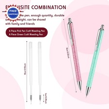 Weeding Pen Vinyl Tool Retractable Craft 2 Pieces Epakh Fine Point Glitter Metal