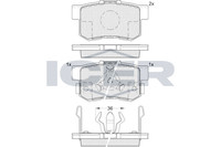 Bremsbelagsatz Hinten Akebono-System FüR Honda Accord IX Limo CR Viii Ab 02->