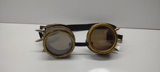 Steampunk Spiked Googles Glasses Bronse Look Goth Costume