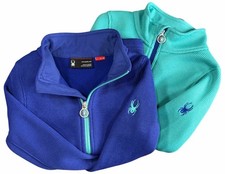 Spyder Youth Girls Endure Stryke Full Zip Knit Jacket Purple/Teal Size 7/8 2