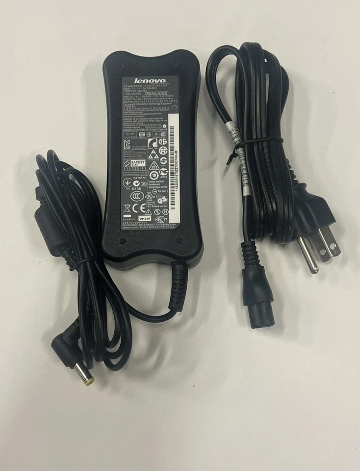 CARGADOR ADAPTADOR DE CORRIENTE ORIGINAL LENOVO 19V 3.42 PA-1650-52LC ¡CABLE DE ALIMENTACIÓN GRATUITO! Foto 3 de 4