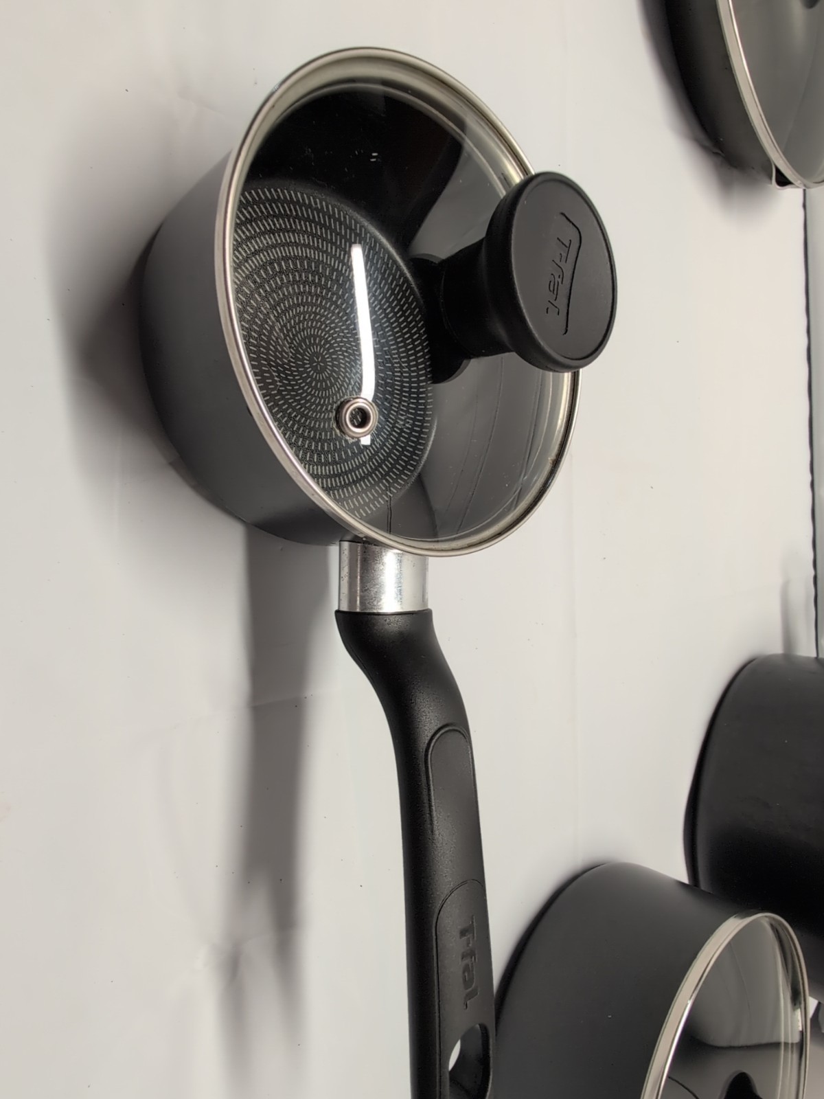 T-fal Cookware Set Nonstick Inside and Out 9 Piece Gray