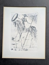 Salvador Dal&iacute; Don Quixote Etching Collector's Guild New York Authenticated