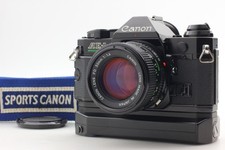 N MINT Canon AE-1 Program 35 Film Camera New FD 50mm F1.4 Lens Winder A2 JAPAN