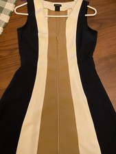 Ann Taylor Wide V-Neck Flare Women's Dress - Size 0. See Measurements