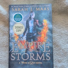 Product Image: Bloomsbury Empire of Storms (Throne of Glass) Sarah J. Maas Signed 1st HC DJ