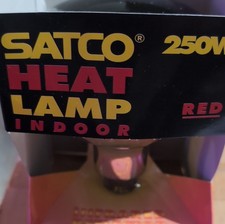250W Red Heat Lamp Satco Indoor Lamp Bulb E26 Base Infrared Light