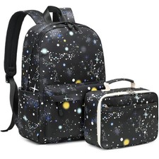 Lohol Galaxy Backpack for School Travel, Lightweight BookBag for Girls Kids