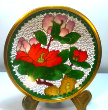 Cloisonne Emaille Teller Schale Handarbeit Asien China Japan antik Vintage