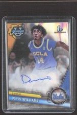 2023-24 Bowman U Chrome Devin Williams Prospects Autograph Lava Refractor #/199