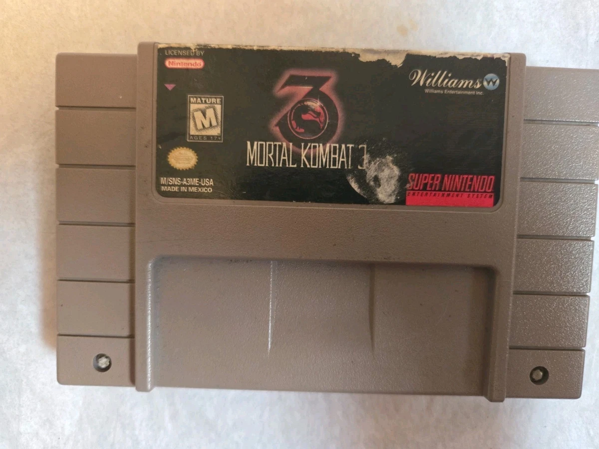 Nintendo SNES Mortal Kombat 3 Video Games for sale | eBay