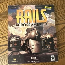 Rails Across America PC, 2001 Big Box Edition Vintage PC Strategy Game