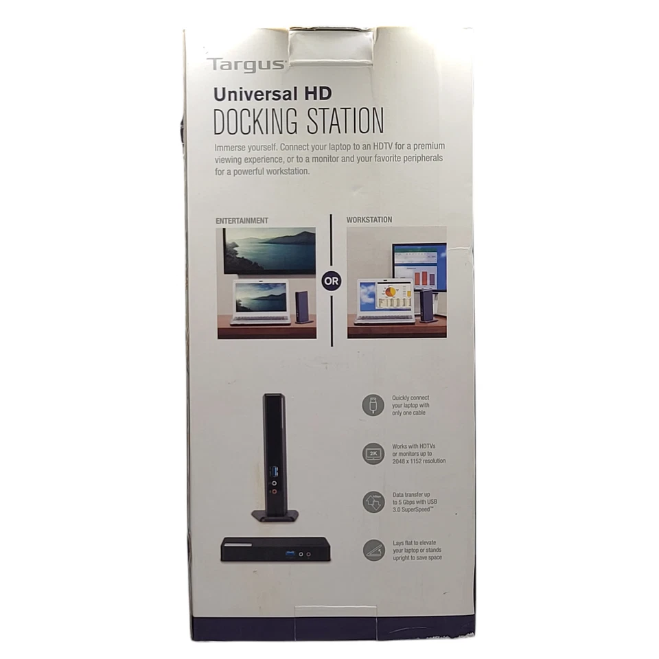 Targus Universal HD Laptop USB and HDMI Docking Station 3 USB Ports (ACP78US) - Image 2 of 4