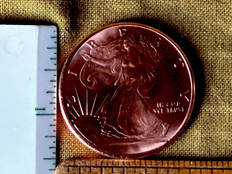 VERY NICE 8~1 OZ. FINE COPPER ROUNDS BOUGHT FROM GOLDEN STATE MINT
