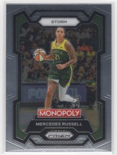 #46 Mercedes Russell 2024-25 Prizm Monopoly WNBA Base Seattle Storm