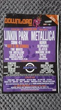 Download Festival Poster 2004 Linkin Park Metallica Music Memorabilia A4 Metal