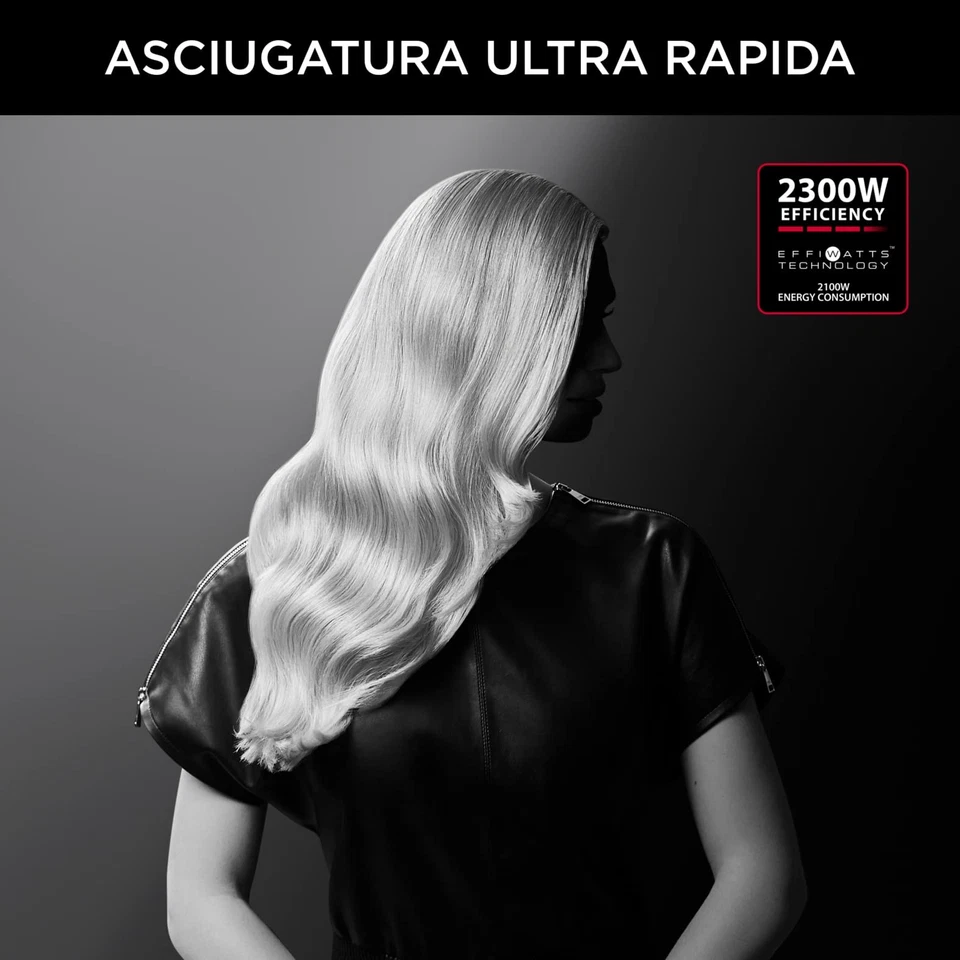 Rowenta CV581LF0 Studio Dry Asciugacapelli con Tecnologia Effiwatts Phon per - Immagine 2 di 4