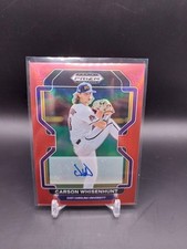 2022 Prizm Draft Picks Carson Whisenhunt Red Refractor Auto /50 Giants A33