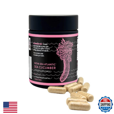 Nova Sea Atlantic Wild Sea Cucumber Supplement - Antioxidant, Healthy Energy