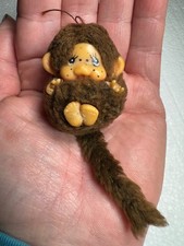 Tiny Vintage Monchhichi Mini Plush Monkey Doll -Sekiguchi 1970s/80s Retro