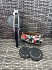 Vintage DYMO 1550 Label Maker Deluxe Chrome TapeWriter with Extra Labeling Tape