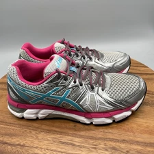 Asics Gel-Fortify Shoes Womens Size 9.5 Gray Running Comfort Walking Sneakers