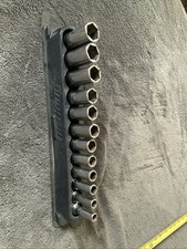 Snap On 3/8” Drive Deep Socket Set, 6pt, 8-19mm….see Pics
