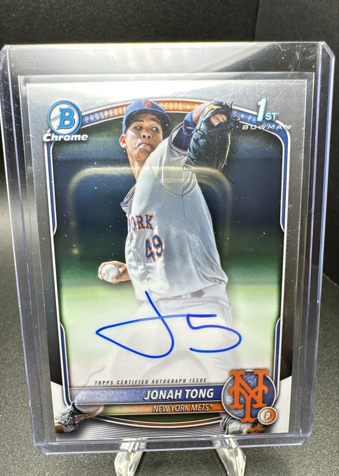 2025 Bowman - Chrome Prospect Autographs Jonah Tong #CPA-JTO (AU, RC)