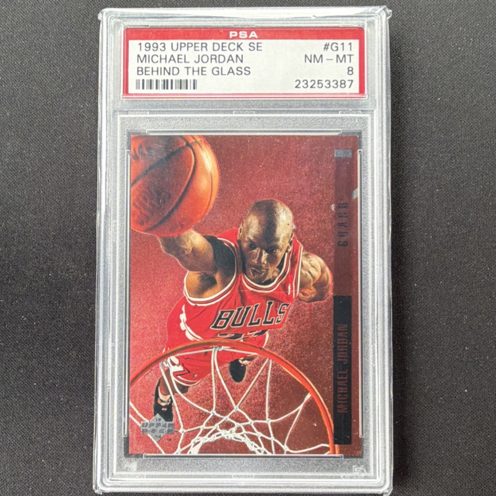 Upper Deck 1993-94 Special Edition Michael Jordan Behind the Glass G11 PSA 8