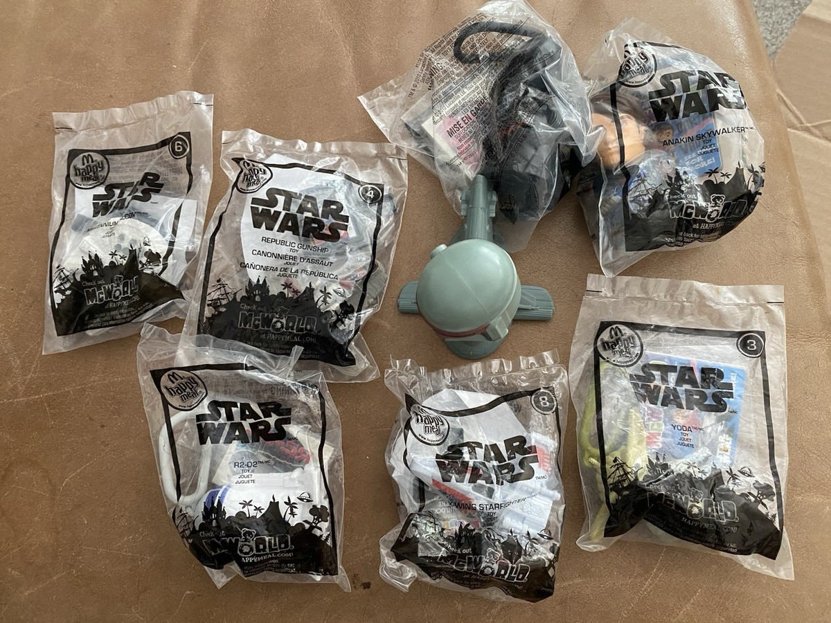Star Wars McDonald’s Happy Meal Toys, Lot Of (1 Unsealed)