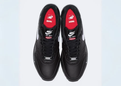 Nike Air Max 1 ‘87 x Supreme ‘Noir Blanc’   UK9 US10