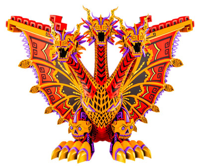 Mondo King Ghidorah Urban Aztec Vinyl Monster Zero Variant /250