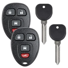 2 for 2008 - 2014 Chevrolet Express Van / GMC Savana Remote Fob + Key OUC60270