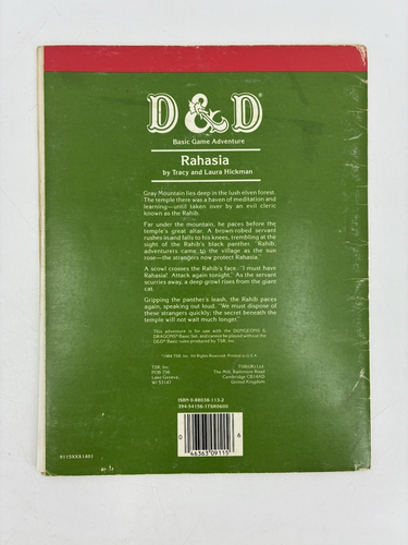 Rahasia - Dungeons & Dragons Basic Game Module B7 - TSR #9115 - 1984 VTG - Picture 3 of 12