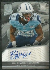 BLIDI WREH WILSON 2013 PANINI SPECTRA ROOKIE AUTOGRAPH 53/299 TENNESSEE TITANS