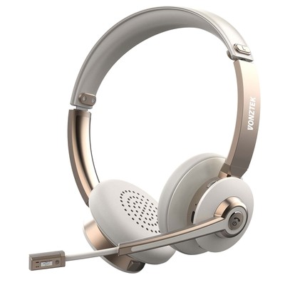 Vonztek Bluetooth Headset with Microphone, 26hrs talktime with Noise Canceling M