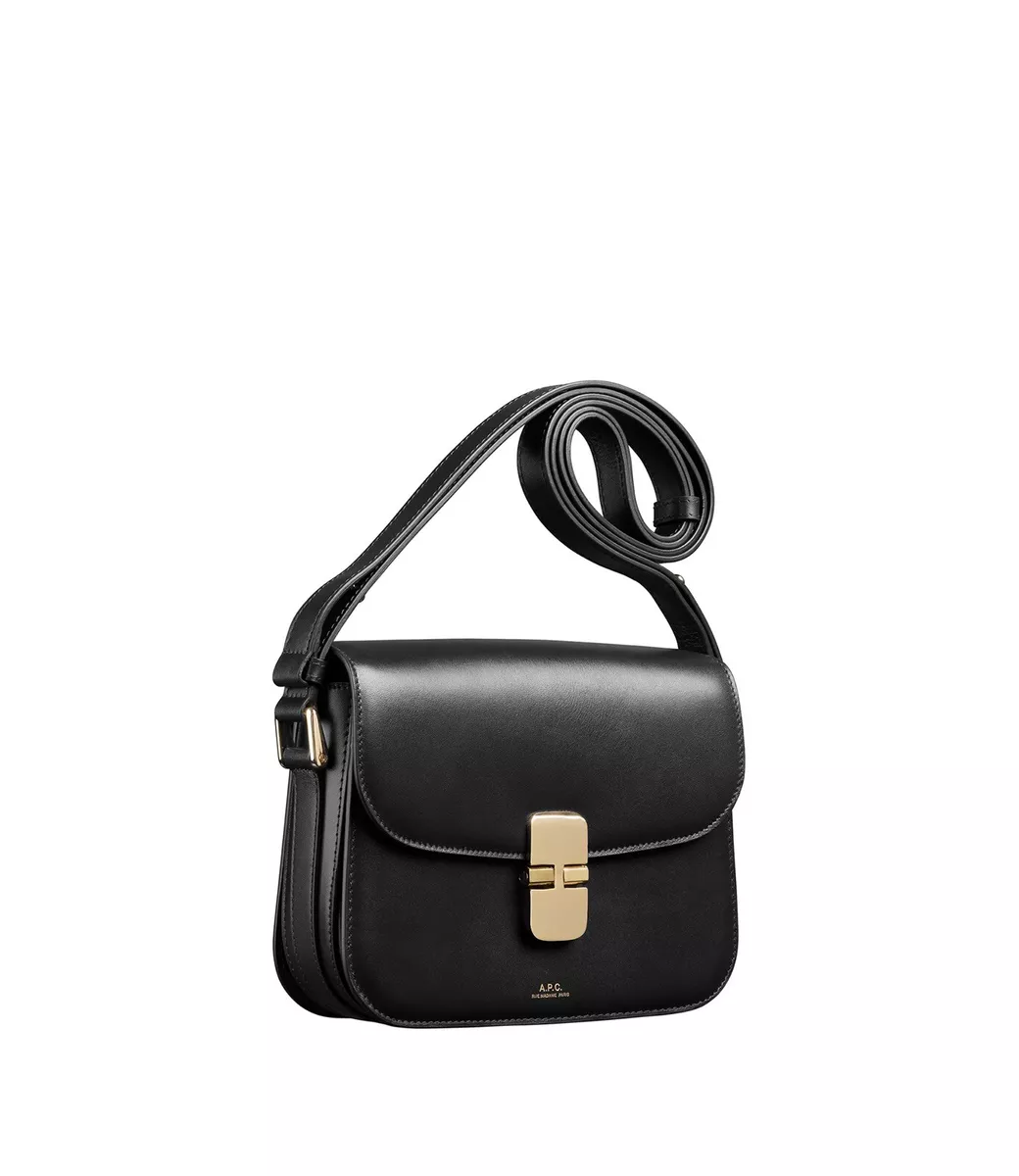 New A.p.c. APC grace small bag black Smooth Black Leather- JUST IN