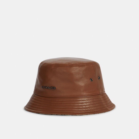 お値下げ❣️coach レザーハット お値下げ❣️coach レザーハット レザー バケット ハット