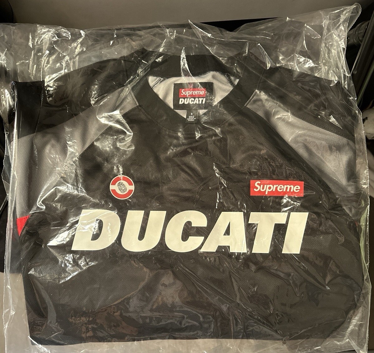 New With Tags Supreme Ducati Soccer Jersey Black Size Small New With Tags Supreme Ducati Soccer Jersey Black Size Small