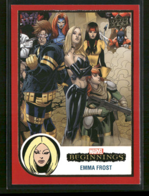 2022 Upper Deck Marvel Beginnings Vol. 2 Series 1 Card #91 Emma Frost Red