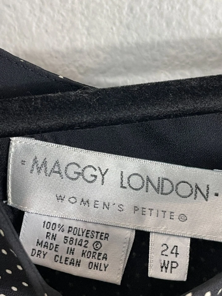 MAGGY LONDON женщин плюс 24WP в горошек 2 изделия макси платье костюм - Изображение 3 из 4