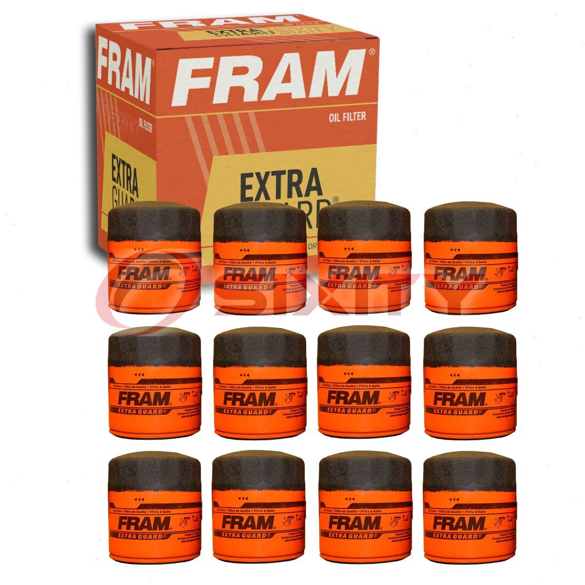 12 pc FRAM Extra Guard PH10060 Engine Oil Filters for V40-1533 TL12222BP eo